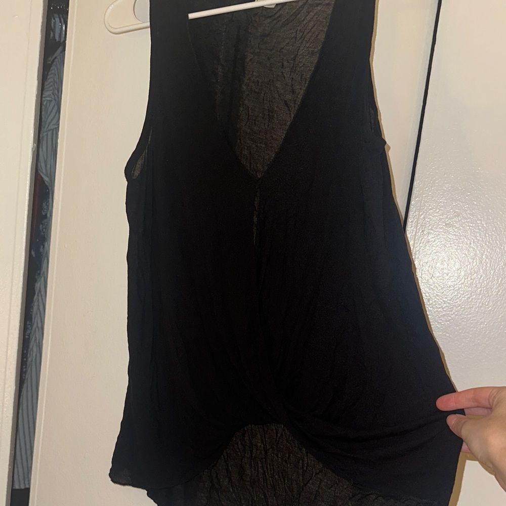 Silence + Noise Black Sleeveless Top